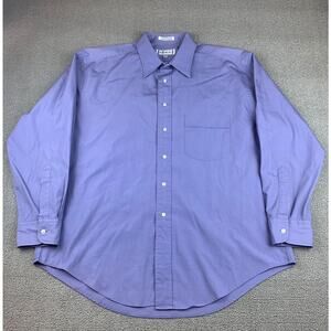Yves Saint Laurent Men's 16.5 32/33 Purple Dress Shirt Long Sleave